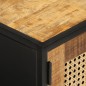 vidaXL Mueble de TV madera de mango sin tratar y hierro 110x30x40 cm vidaXL Mueble de TV madera de mango sin tratar y hierro 110x30x40 cm