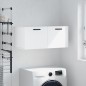 vidaXL Armario de pared madera de ingeniería blanco 80x36,5x35 cm vidaXL Armario de pared madera de ingeniería blanco 80x36,5x35 cm