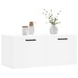 vidaXL Armario de pared madera de ingeniería blanco 80x36,5x35 cm vidaXL Armario de pared madera de ingeniería blanco 80x36,5x35 cm