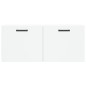 vidaXL Armario de pared madera de ingeniería blanco 80x36,5x35 cm vidaXL Armario de pared madera de ingeniería blanco 80x36,5x35 cm