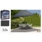 ProGarden Toldo de tela cuadrado gris oscuro 3x3 m ProGarden Toldo de tela cuadrado gris oscuro 3x3 m