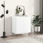 vidaXL Aparador de madera contrachapada blanco 60x35x70 cm