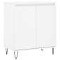 vidaXL Aparador de madera contrachapada blanco 60x35x70 cm