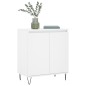 vidaXL Aparador de madera contrachapada blanco 60x35x70 cm
