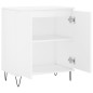 vidaXL Aparador de madera contrachapada blanco 60x35x70 cm
