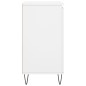 vidaXL Aparador de madera contrachapada blanco 60x35x70 cm