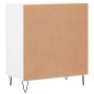 vidaXL Aparador de madera contrachapada blanco 60x35x70 cm