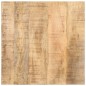 vidaXL Mesa auxiliar con ruedas madera de mango rugosa 40x40x42 cm vidaXL Mesa auxiliar con ruedas madera de mango rugosa 40x40x42 cm
