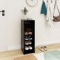 vidaXL Mueble zapatero madera contrachapada negro 31,5x35x90 cm vidaXL Mueble zapatero madera contrachapada negro 31,5x35x90 cm