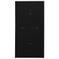 vidaXL Armario de oficina de acero negro 90x40x180 cm