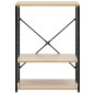vidaXL Armario microondas madera ingeniería negro roble 60x39,6x79,5cm vidaXL Armario microondas madera ingeniería negro roble 60x39,6x79,5cm