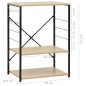 vidaXL Armario microondas madera ingeniería negro roble 60x39,6x79,5cm vidaXL Armario microondas madera ingeniería negro roble 60x39,6x79,5cm