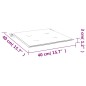 vidaXL Cojines de silla de jardín 2 uds tela a cuadros negro 40x40x3cm