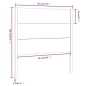 vidaXL Cabecero madera maciza de pino 96x4x100 cm