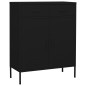 vidaXL Armario de almacenamiento acero negro 80x35x101,5 cm vidaXL Armario de almacenamiento acero negro 80x35x101,5 cm
