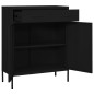 vidaXL Armario de almacenamiento acero negro 80x35x101,5 cm vidaXL Armario de almacenamiento acero negro 80x35x101,5 cm