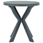 vidaXL Mesa bistro verde plástico Ø70 cm vidaXL Mesa bistro verde plástico Ø70 cm
