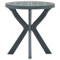 vidaXL Mesa bistro verde plástico Ø70 cm vidaXL Mesa bistro verde plástico Ø70 cm