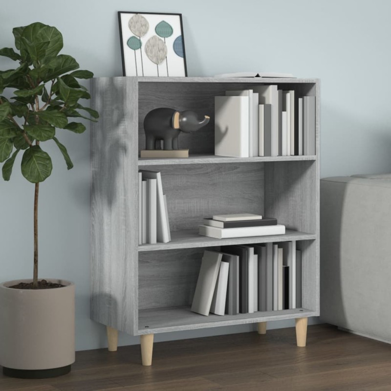 vidaXL Aparador de madera contrachapada gris Sonoma 69,5x32,5x90 cm vidaXL Aparador de madera contrachapada gris Sonoma 69,5x32,5x90 cm