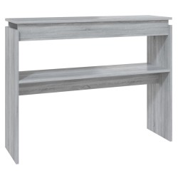 vidaXL Mesa consola madera contrachapada gris Sonoma 102x30x80 cm
