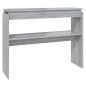 vidaXL Mesa consola madera contrachapada gris Sonoma 102x30x80 cm