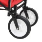 vidaXL Carrito de mano plegable de acero color rojo vidaXL Carrito de mano plegable de acero color rojo