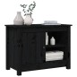 vidaXL Mueble de TV de madera maciza de pino negro 70x36,5x52 cm vidaXL Mueble de TV de madera maciza de pino negro 70x36,5x52 cm