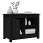 vidaXL Mueble de TV de madera maciza de pino negro 70x36,5x52 cm vidaXL Mueble de TV de madera maciza de pino negro 70x36,5x52 cm