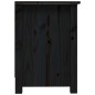 vidaXL Mueble de TV de madera maciza de pino negro 70x36,5x52 cm vidaXL Mueble de TV de madera maciza de pino negro 70x36,5x52 cm