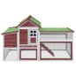 vidaXL Gallinero madera maciza de pino color moca 186,5x58,5x113 cm vidaXL Gallinero madera maciza de pino color moca 186,5x58,5x113 cm