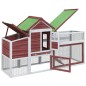 vidaXL Gallinero madera maciza de pino color moca 186,5x58,5x113 cm vidaXL Gallinero madera maciza de pino color moca 186,5x58,5x113 cm