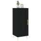 vidaXL Aparador de madera contrachapada negro 34,5x34x90 cm vidaXL Aparador de madera contrachapada negro 34,5x34x90 cm
