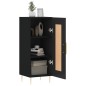 vidaXL Aparador de madera contrachapada negro 34,5x34x90 cm vidaXL Aparador de madera contrachapada negro 34,5x34x90 cm