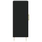 vidaXL Aparador de madera contrachapada negro 34,5x34x90 cm vidaXL Aparador de madera contrachapada negro 34,5x34x90 cm