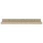 vidaXL Estantes de pared 2 unidades color roble Sonoma 40x9x3 cm