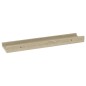 vidaXL Estantes de pared 2 unidades color roble Sonoma 40x9x3 cm