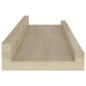 vidaXL Estantes de pared 2 unidades color roble Sonoma 40x9x3 cm