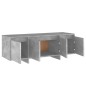 vidaXL Mueble de TV madera contrachapada gris hormigón 120x30x40,5 cm vidaXL Mueble de TV madera contrachapada gris hormigón 120x30x40,5 cm