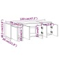vidaXL Mueble de TV madera contrachapada gris hormigón 120x30x40,5 cm vidaXL Mueble de TV madera contrachapada gris hormigón 120x30x40,5 cm