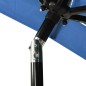 vidaXL Sombrilla de 3 niveles con poste de aluminio azul 2x2 m vidaXL Sombrilla de 3 niveles con poste de aluminio azul 2x2 m