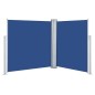 vidaXL Toldo lateral retráctil azul 160x600 cm vidaXL Toldo lateral retráctil azul 160x600 cm