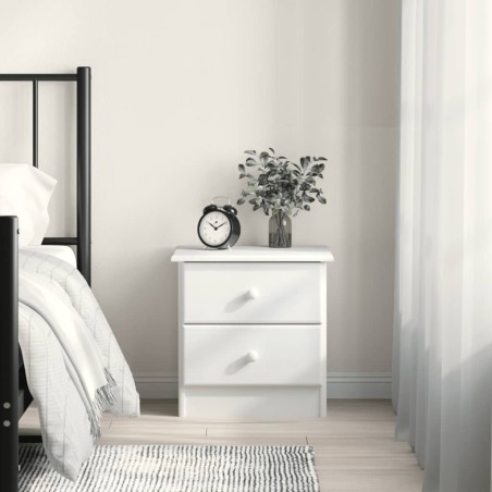 vidaXL Mesita de noche ALTA madera maciza de pino 43x35x40,5 cm