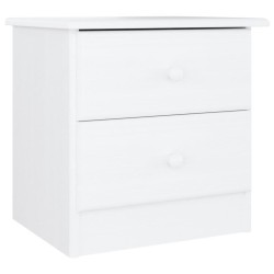 vidaXL Mesita de noche ALTA madera maciza de pino 43x35x40,5 cm