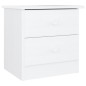 vidaXL Mesita de noche ALTA madera maciza de pino 43x35x40,5 cm