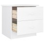 vidaXL Mesita de noche ALTA madera maciza de pino 43x35x40,5 cm