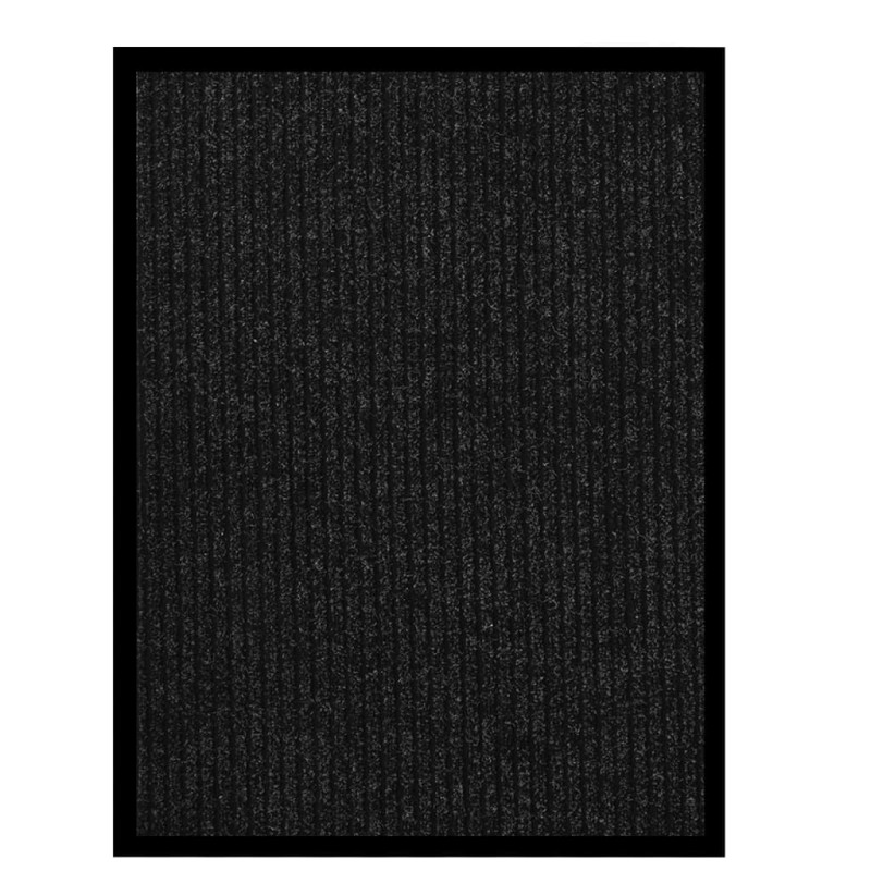 vidaXL Felpudo de rayas gris antracita 60x80 cm vidaXL Felpudo de rayas gris antracita 60x80 cm