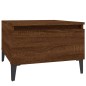 vidaXL Mesa auxiliar madera contrachapada roble marrón 50x46x35 cm vidaXL Mesa auxiliar madera contrachapada roble marrón 50x46x35 cm