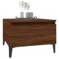 vidaXL Mesa auxiliar madera contrachapada roble marrón 50x46x35 cm vidaXL Mesa auxiliar madera contrachapada roble marrón 50x46x35 cm