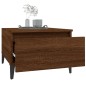 vidaXL Mesa auxiliar madera contrachapada roble marrón 50x46x35 cm vidaXL Mesa auxiliar madera contrachapada roble marrón 50x46x35 cm