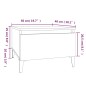 vidaXL Mesa auxiliar madera contrachapada roble marrón 50x46x35 cm vidaXL Mesa auxiliar madera contrachapada roble marrón 50x46x35 cm